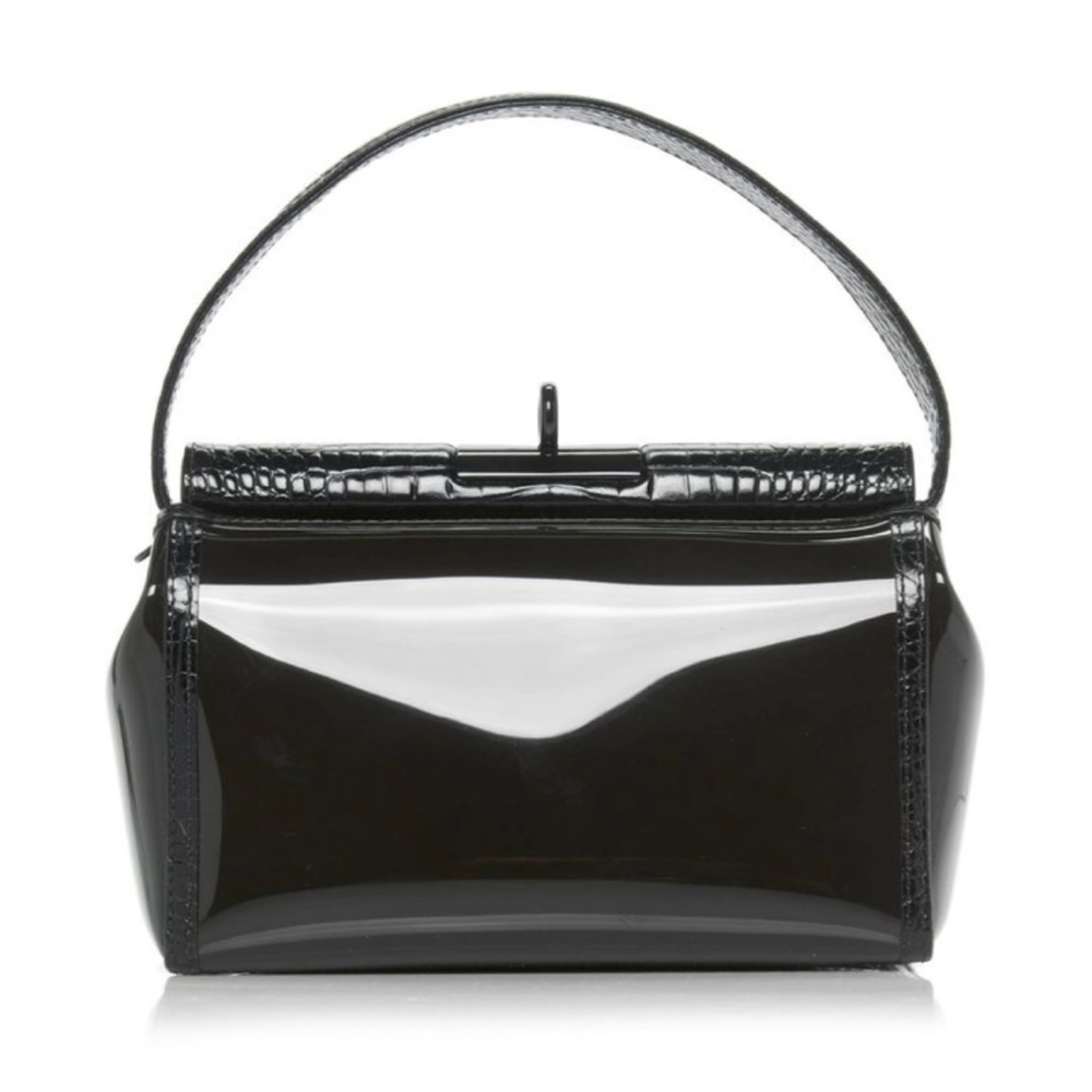 GU DE WATER LEATHER-TRIMMED PVC BAG